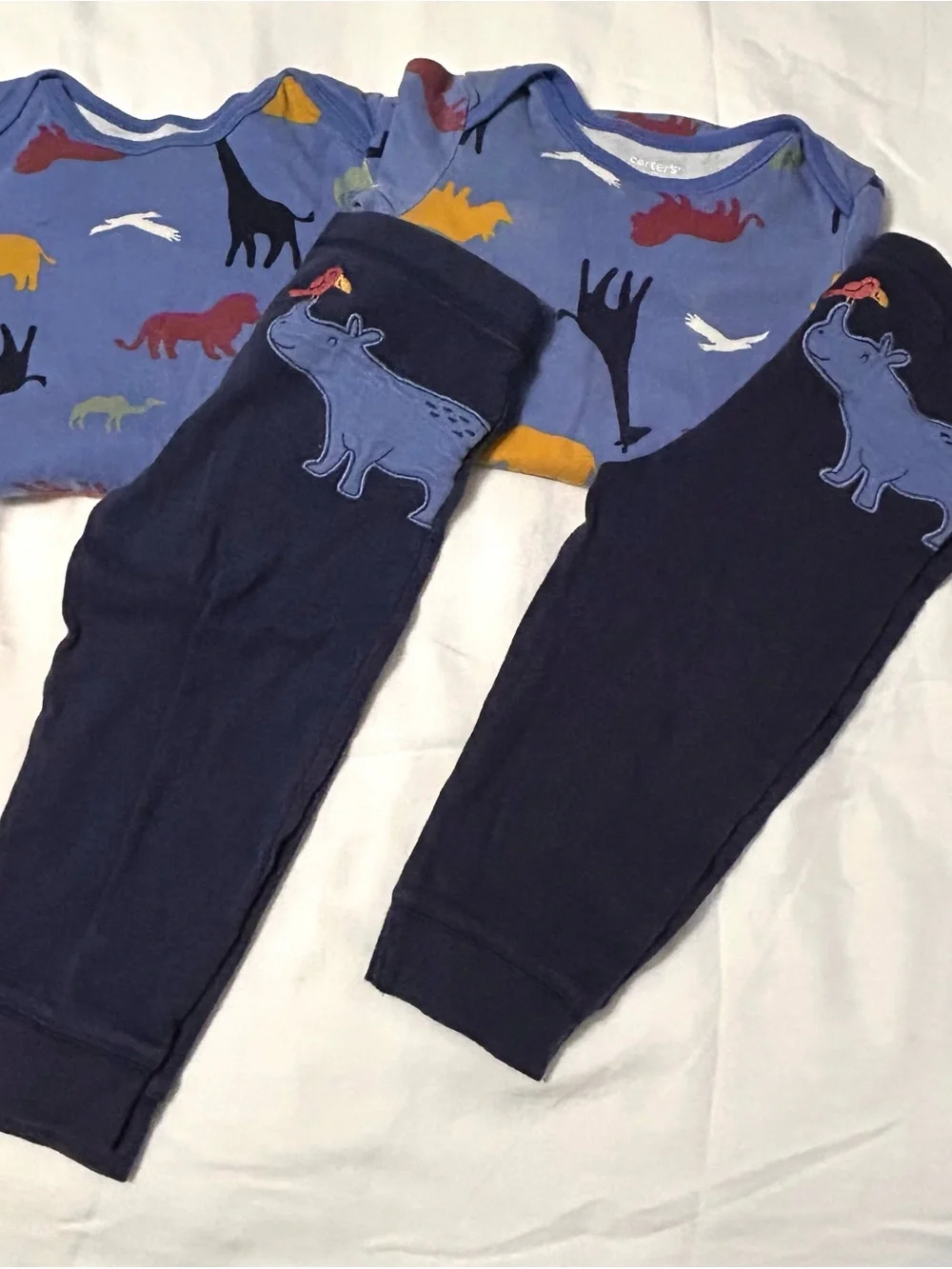 Striped Blue and White Kids Shorts